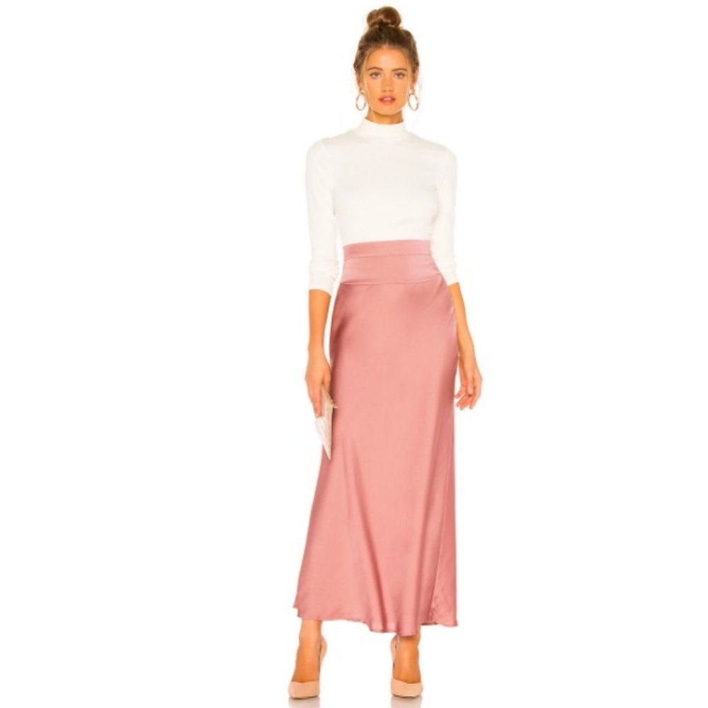 Free People $78 Normani Bias Skirt Dawn Mauve